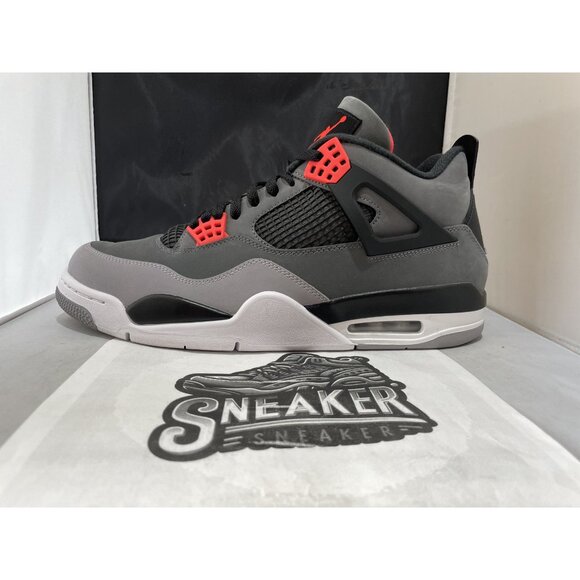 Air Jordan 4 Retro 'Dark Grey/Infrared 23-Black' DH6927 061 - Picture 2 of 9